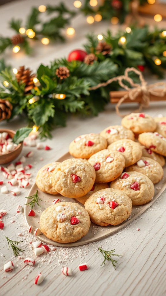 peppermint chocolate holiday cookies