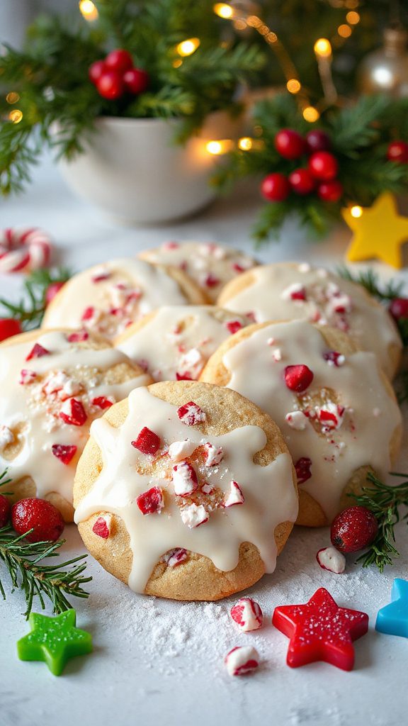 peppermint chocolate holiday cookies
