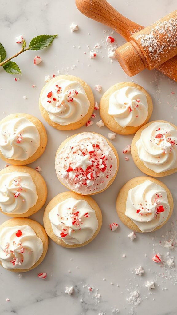 peppermint infused holiday cookies