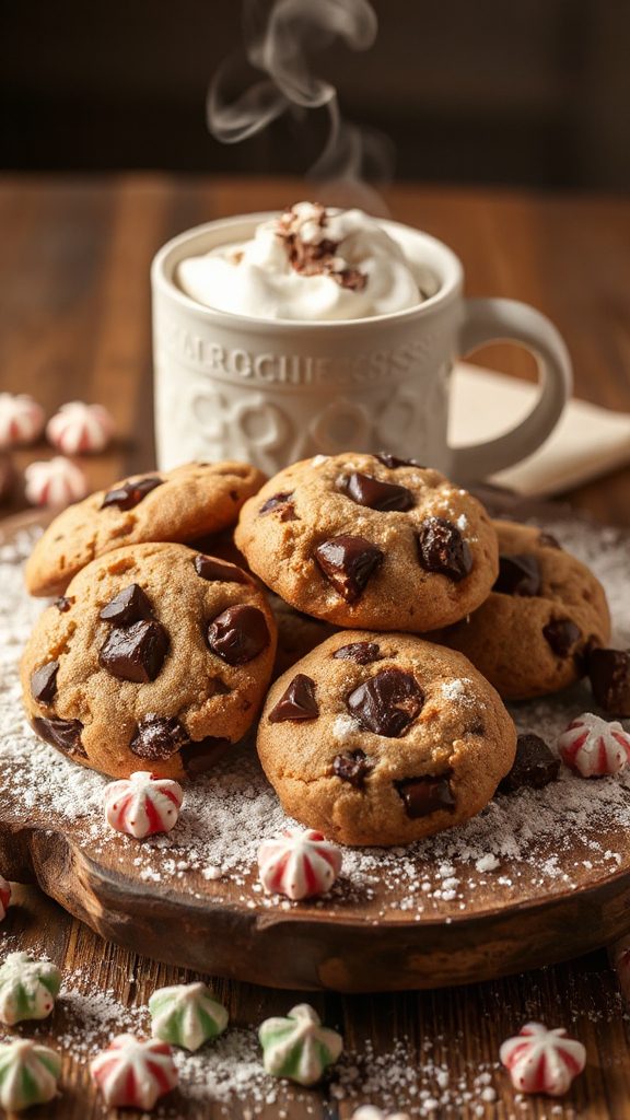 peppermint mocha chocolate cookies