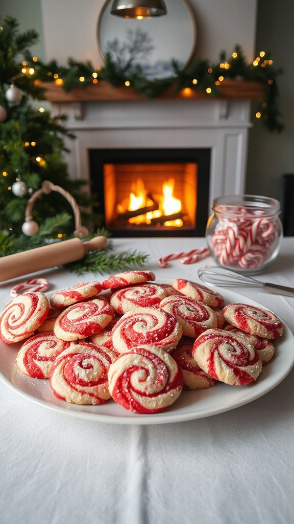 peppermint swirl holiday cookies