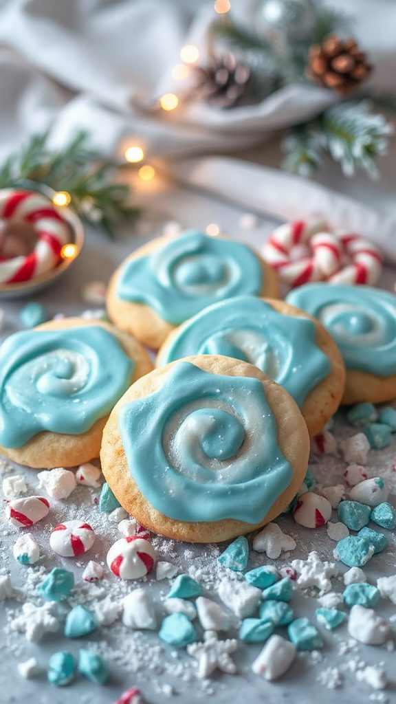 peppermint swirl holiday cookies