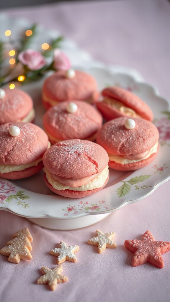 pink velvet whoopie pies