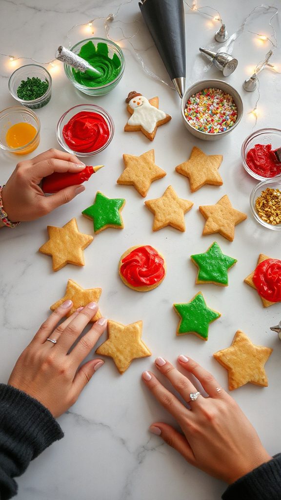 piping techniques for christmas cookies