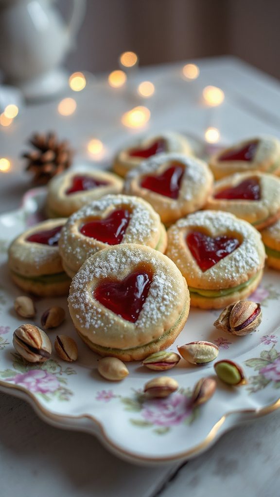 pistachio filled holiday cookies