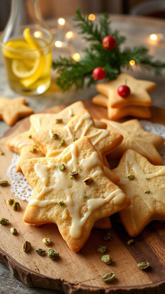 pistachio limoncello shortbread cookies pistachio limoncello shortbread cookies