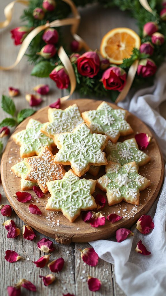 pistachio rose water cookies