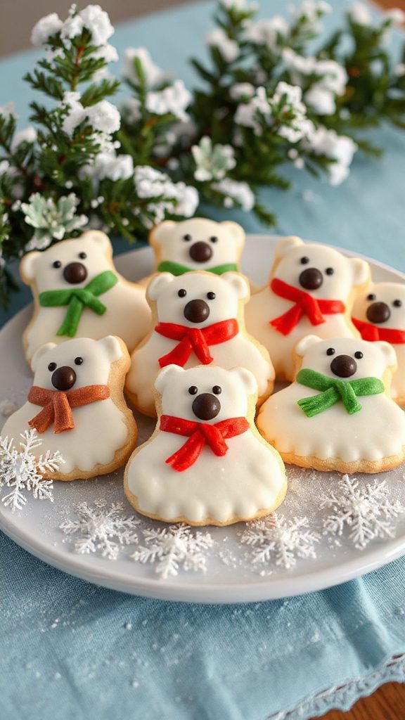 polar bear cookie decorating