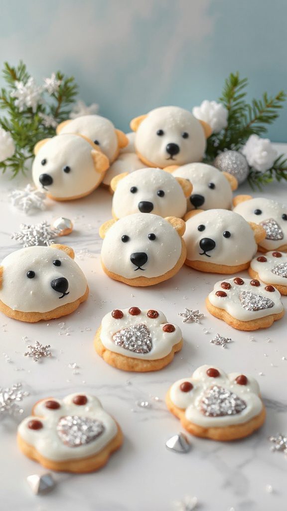 polar bear paw cookies