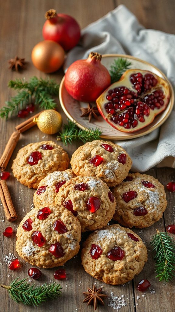 pomegranate oatmeal cookie recipe