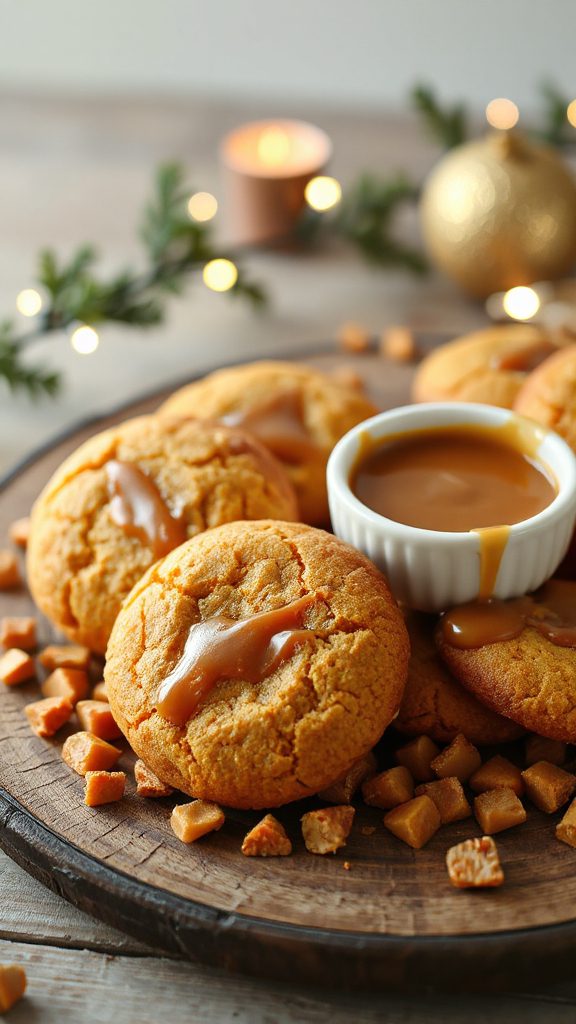 pumpkin butterscotch caramel cookies
