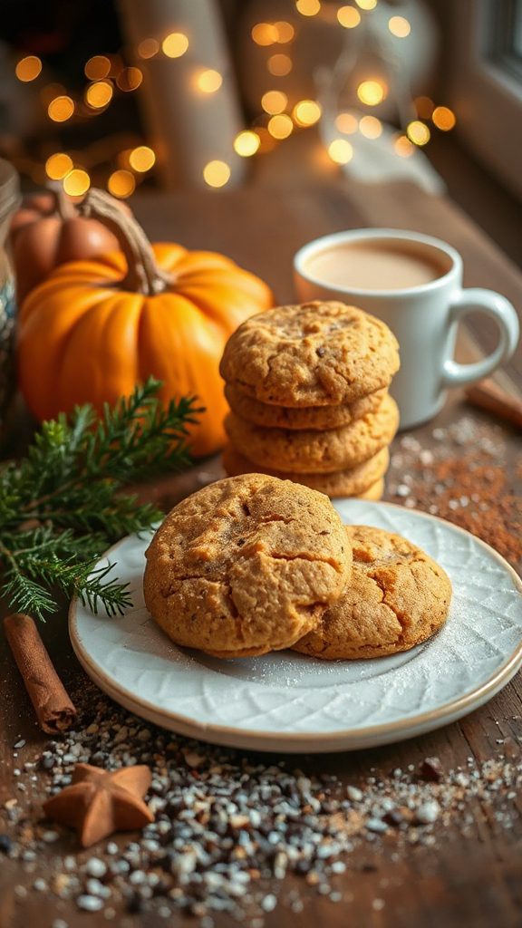 pumpkin spice chia cookies