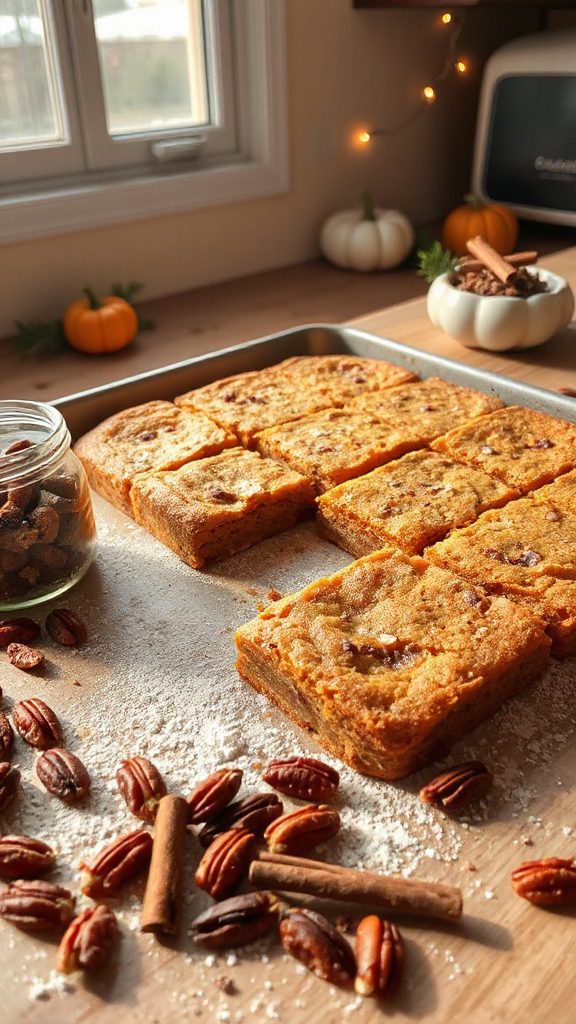 pumpkin spice cookie bars