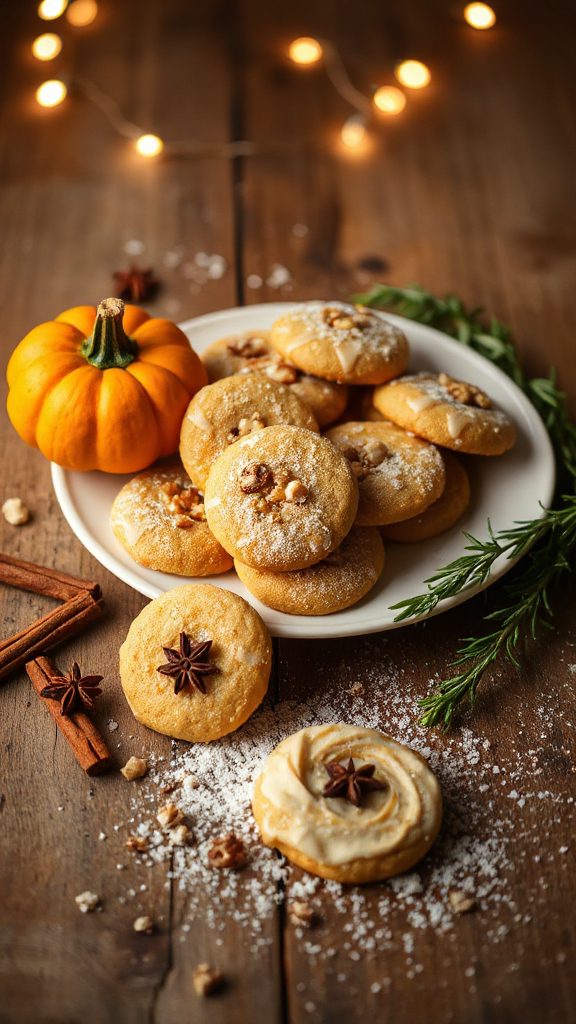 pumpkin spice sour cream cookies