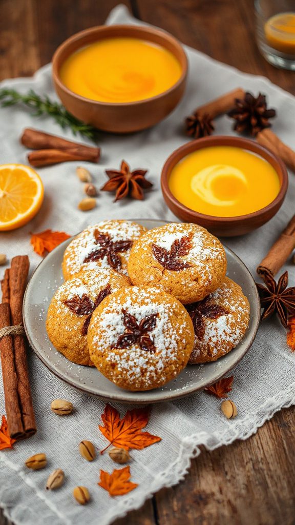 pumpkin spice turmeric cookies