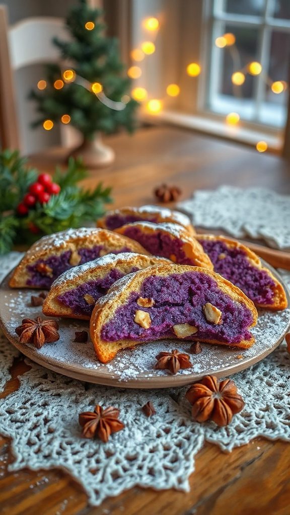 purple sweet potato biscotti