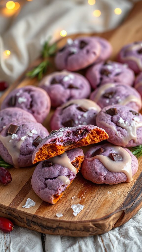 purple sweet potato cookies