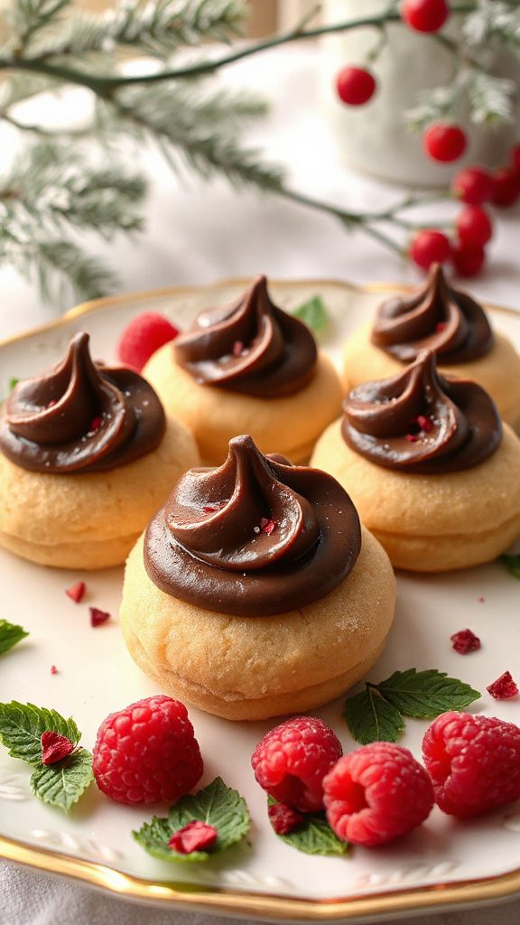raspberry chocolate cookie treats