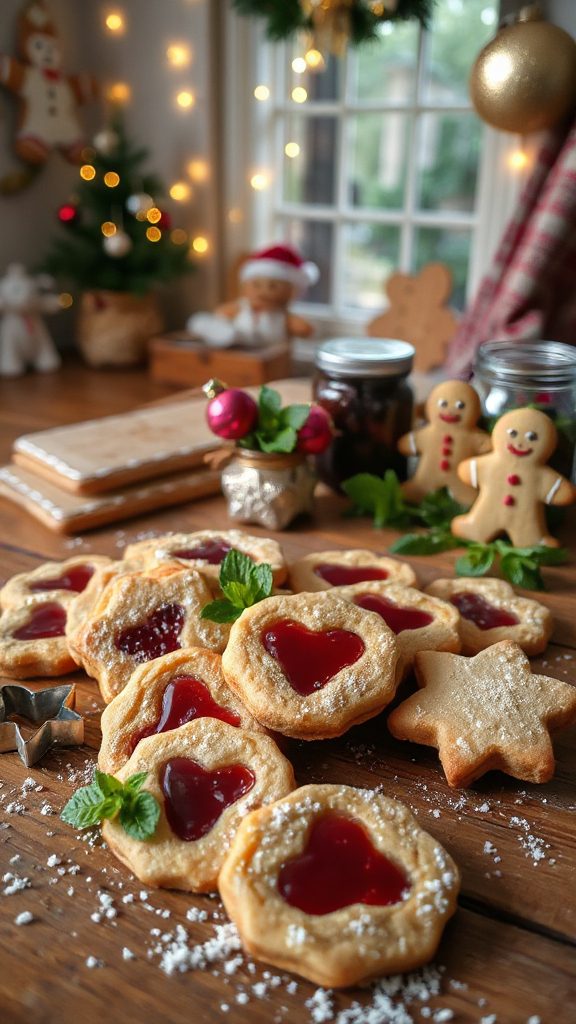 red bean linzer cookie delight