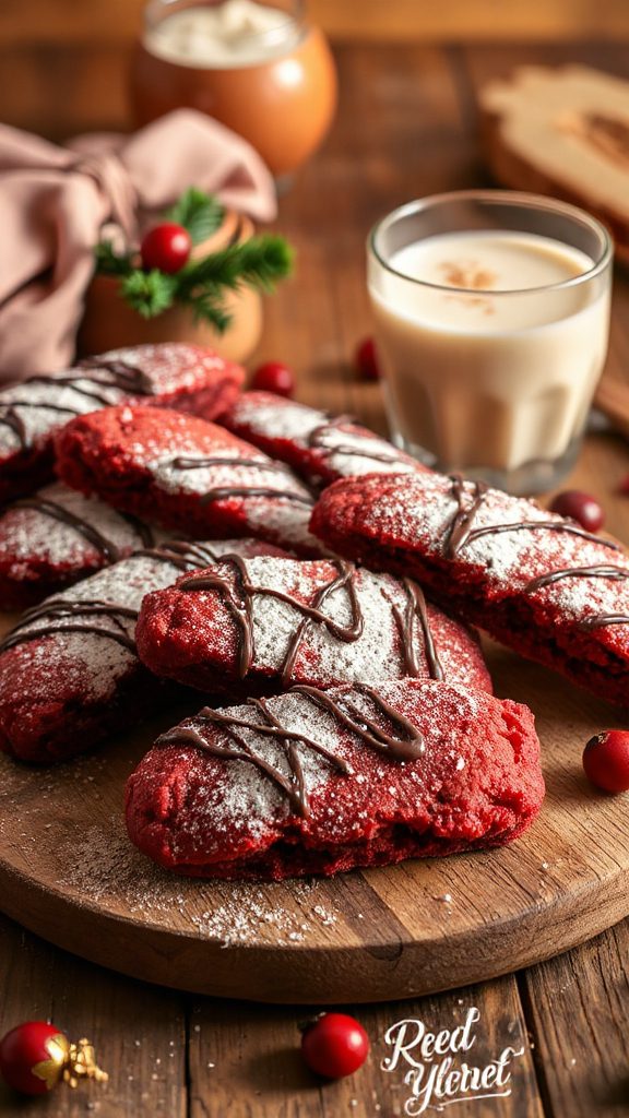 red velvet biscotti delight