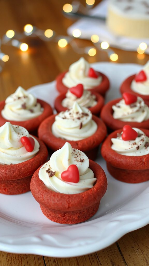 red velvet cookie cups