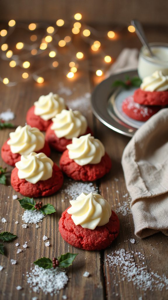 red velvet cream cheese cookies