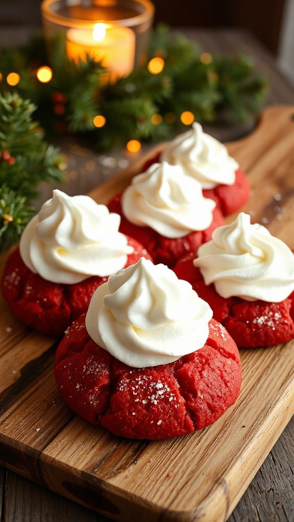 red velvet holiday cookies