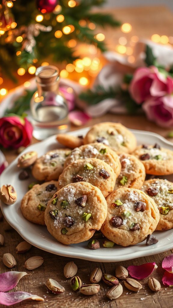 rose water pistachio cookies rose water pistachio cookies