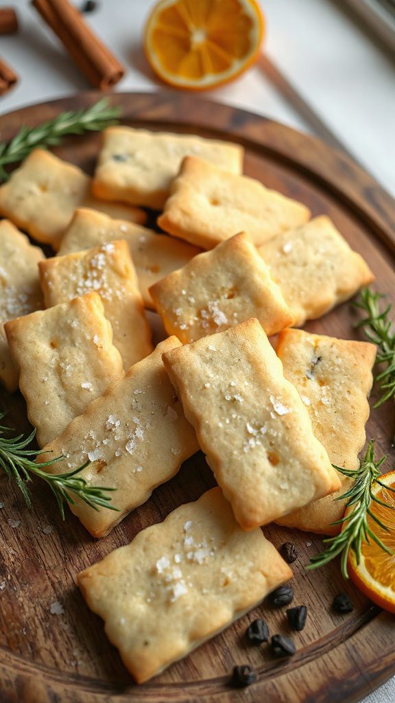 rosemary black pepper shortbread