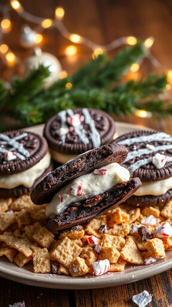 s mores oreo cookie sandwiches