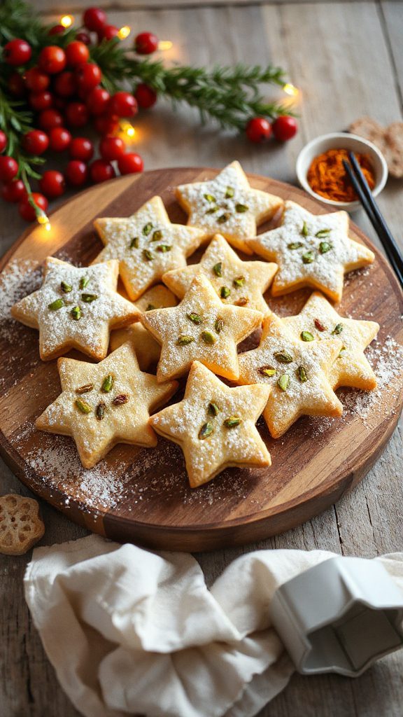 saffron pistachio shortbread recipe
