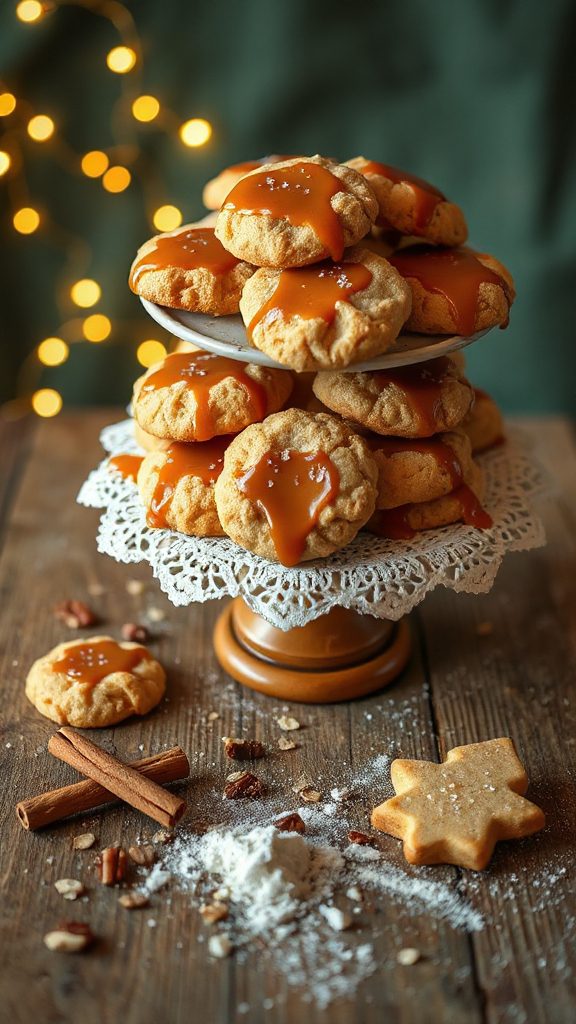 salted caramel oatmeal cookies