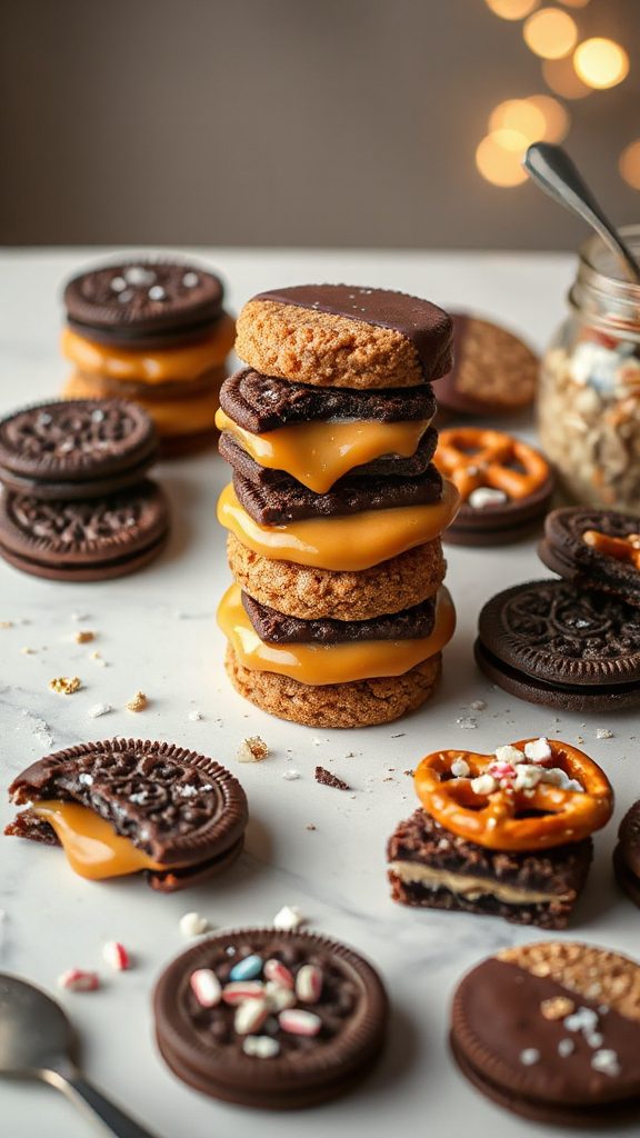 salted caramel oreo cookies