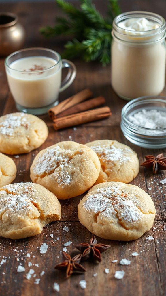 salty eggnog cookie delight