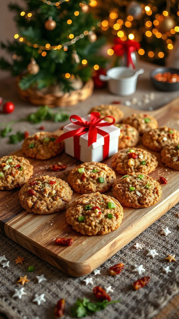 savory kimchi oatmeal cookies