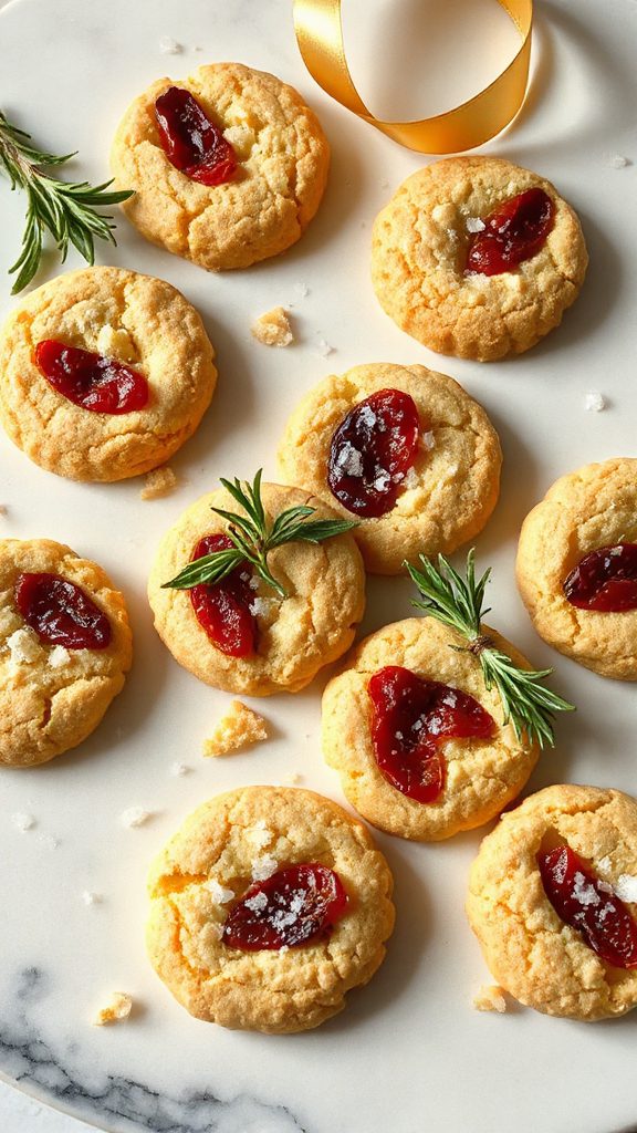 savory sun dried tomato shortbread