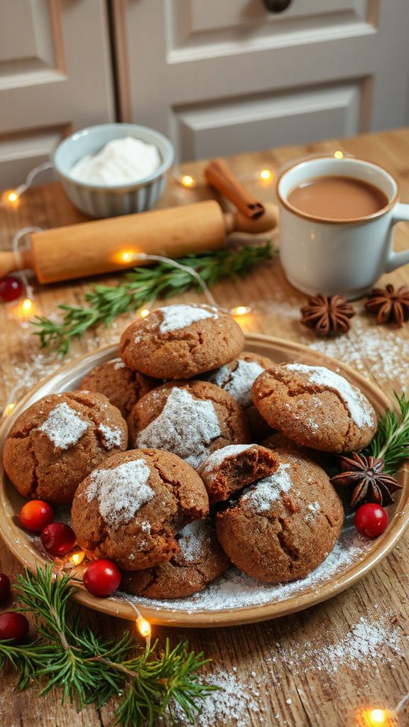 spiced chewy molasses cookies