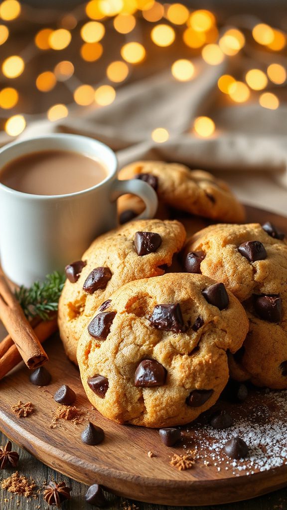 spiced chocolate chip cookies spiced chocolate chip cookies