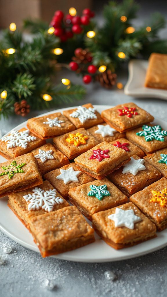 spiced holiday cookie bars