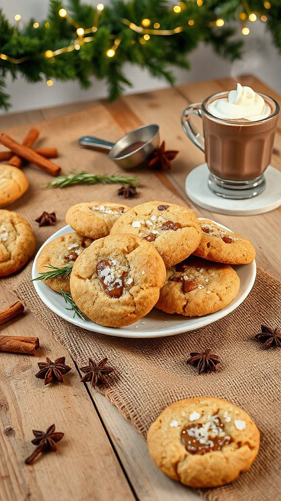 spiced toffee molasses cookies