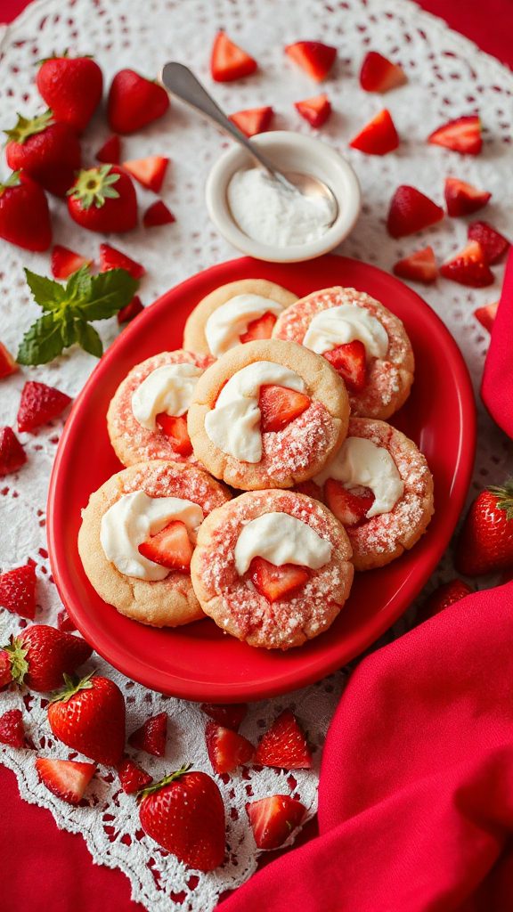 strawberry shortbread sandwich cookies strawberry shortbread sandwich cookies
