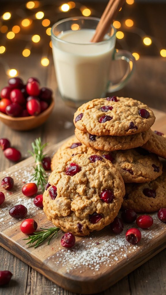 sumac cranberry oatmeal cookies