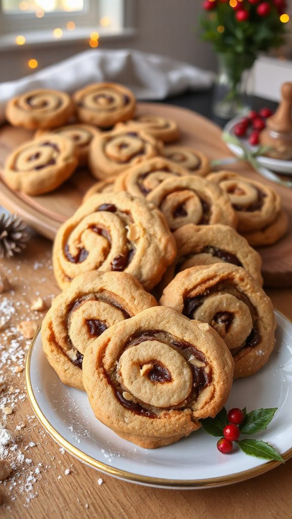 swirled peanut butter cookies