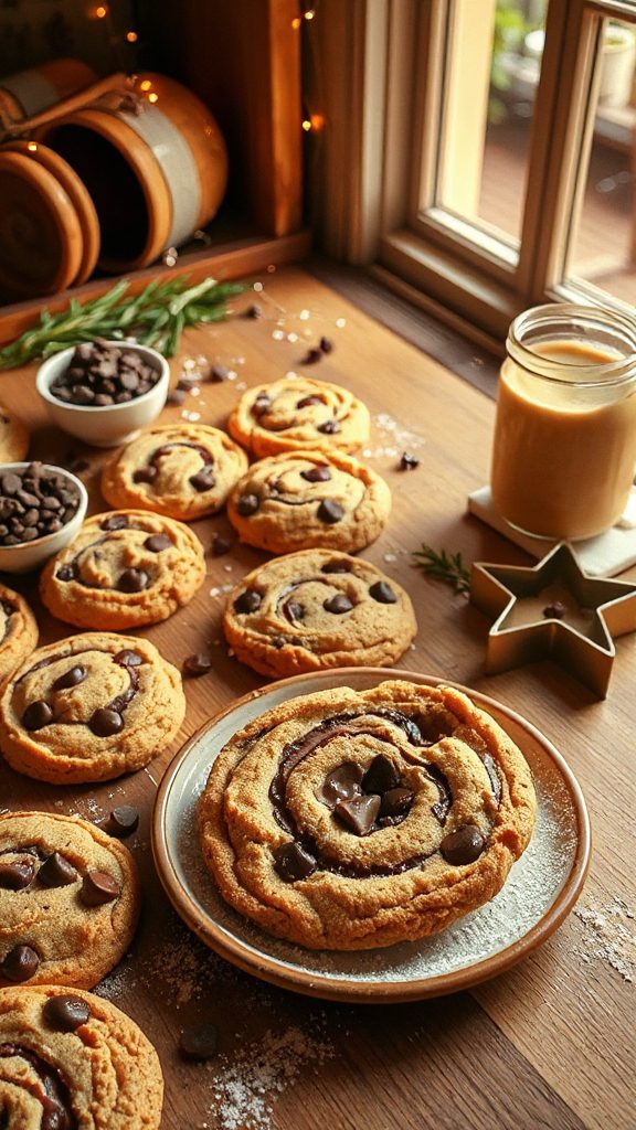 tahini chocolate chip cookies