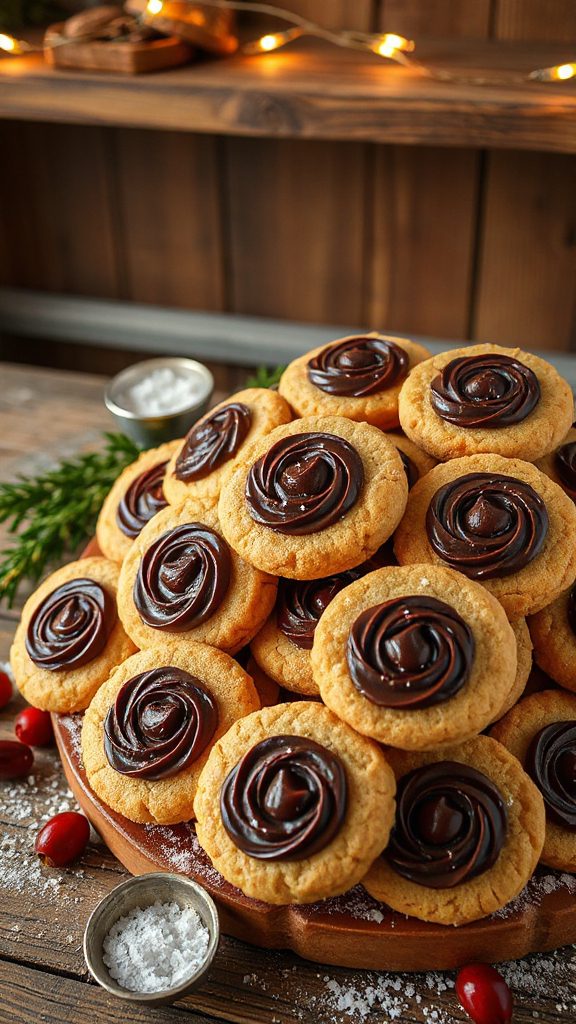 tahini chocolate swirl cookies