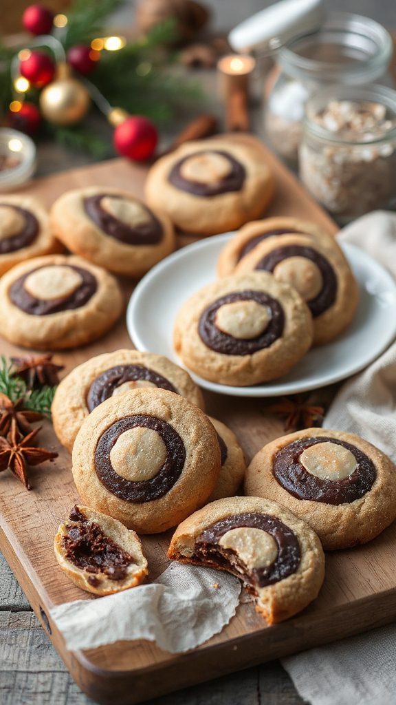 tahini chocolate swirl cookies
