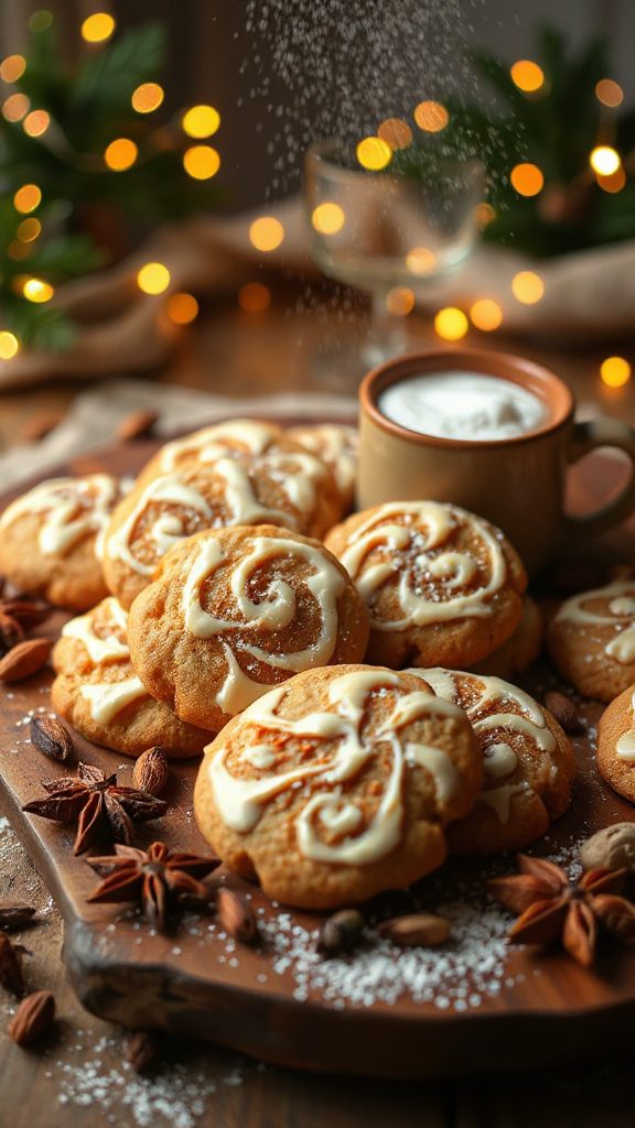 tahini flavored gingerbread cookies
