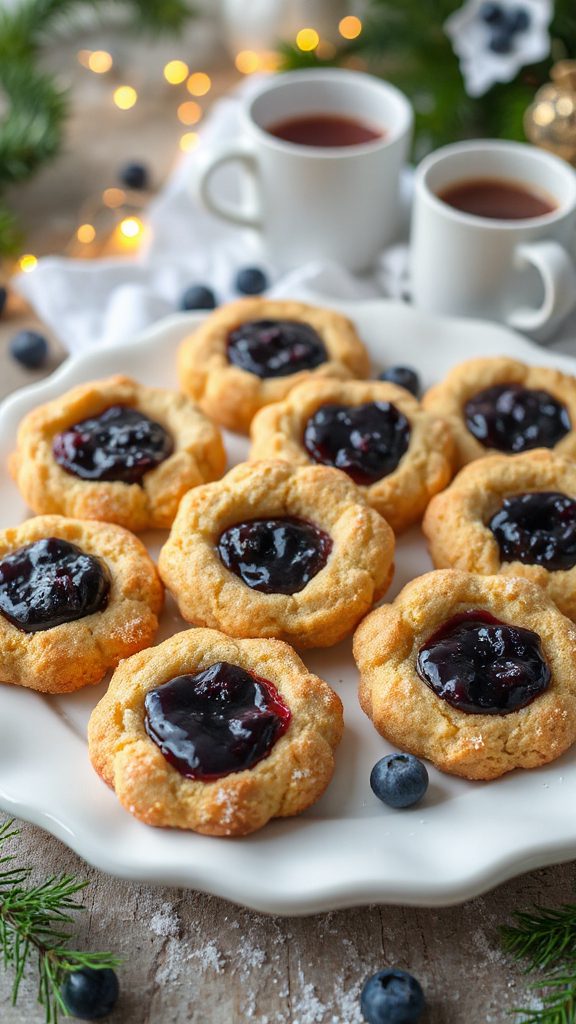 tangy blueberry jam cookies tangy blueberry jam cookies