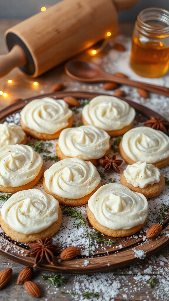 thyme infused honey sugar cookies