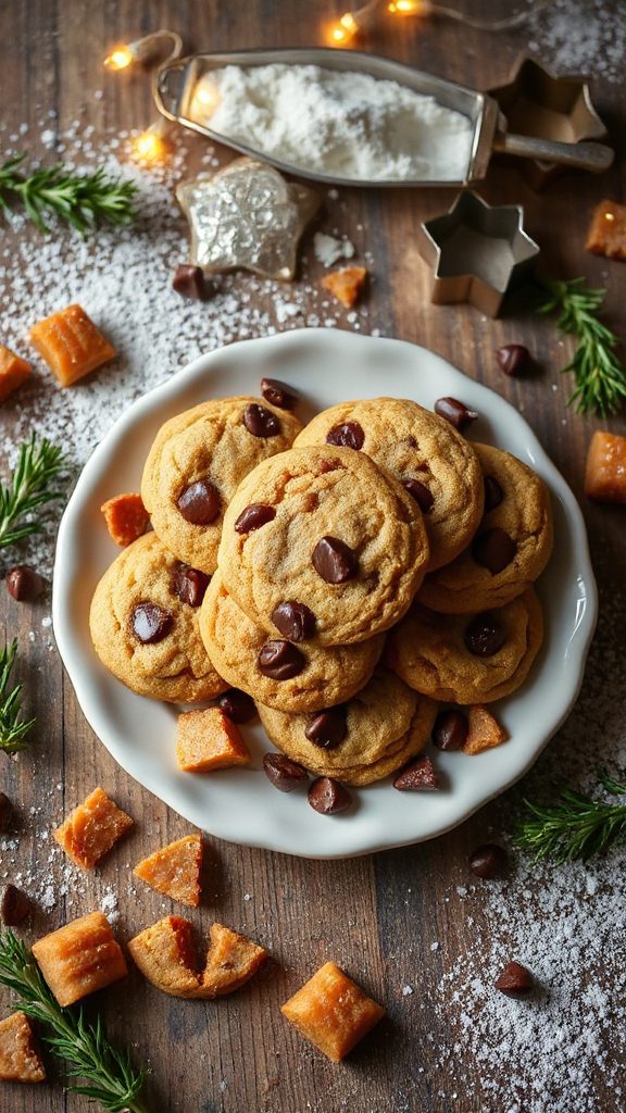 toffee crunch chocolate cookies